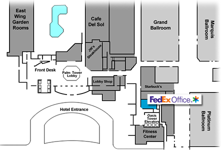 FedEx map