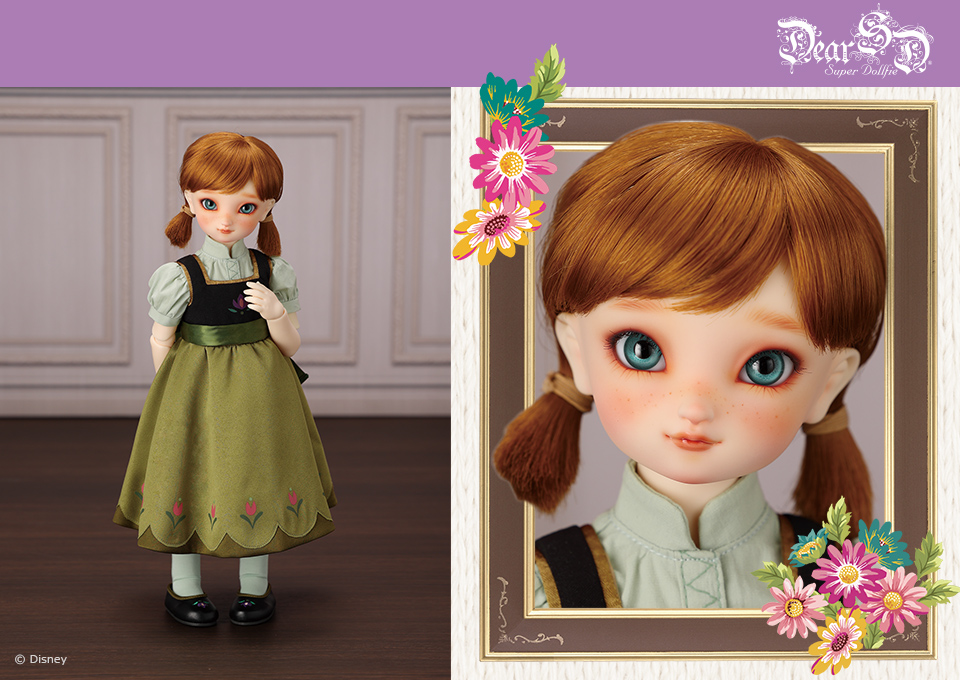 Frozen Anna, from Disney Dear Super Dollfie Collection